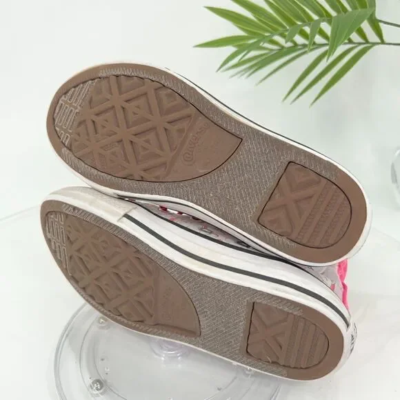 Converse Chuck Taylor Hi Top Sneakers Junior Kids 13 Unicorn Shoes Lace Up Girls - Picture 9 of 13